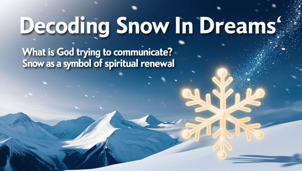 Decoding Snow in Dreams