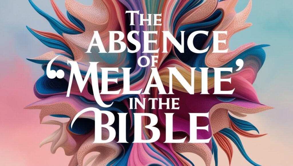 The Absence of ‘Melanie’ in the Bible
