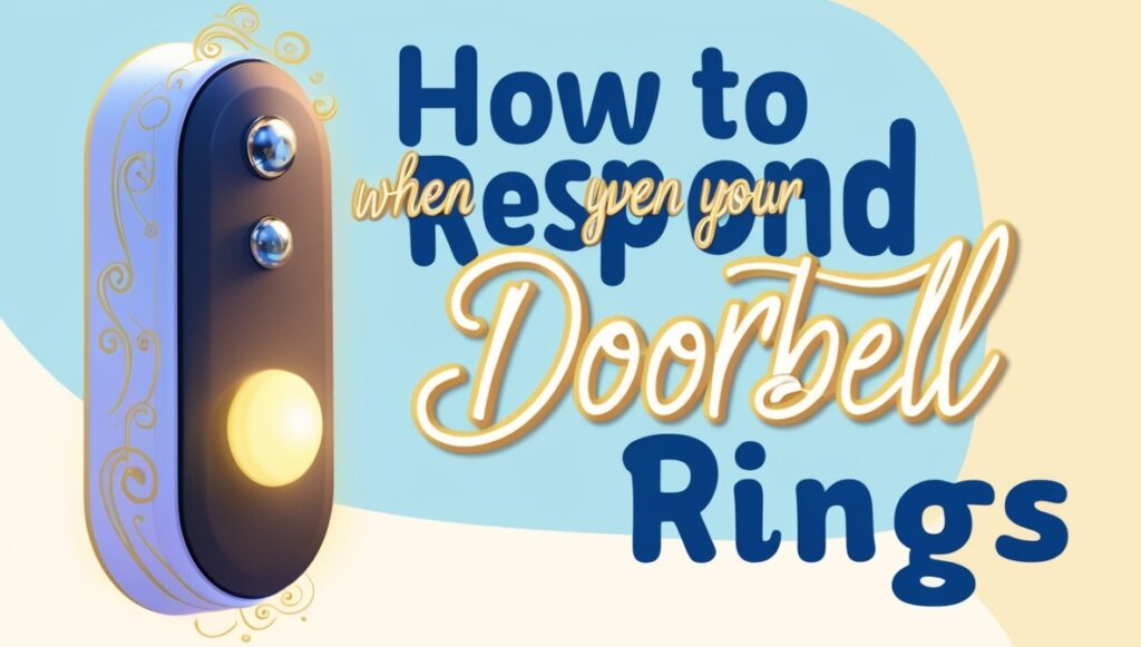 How to Respond When Your Doorbell Rings