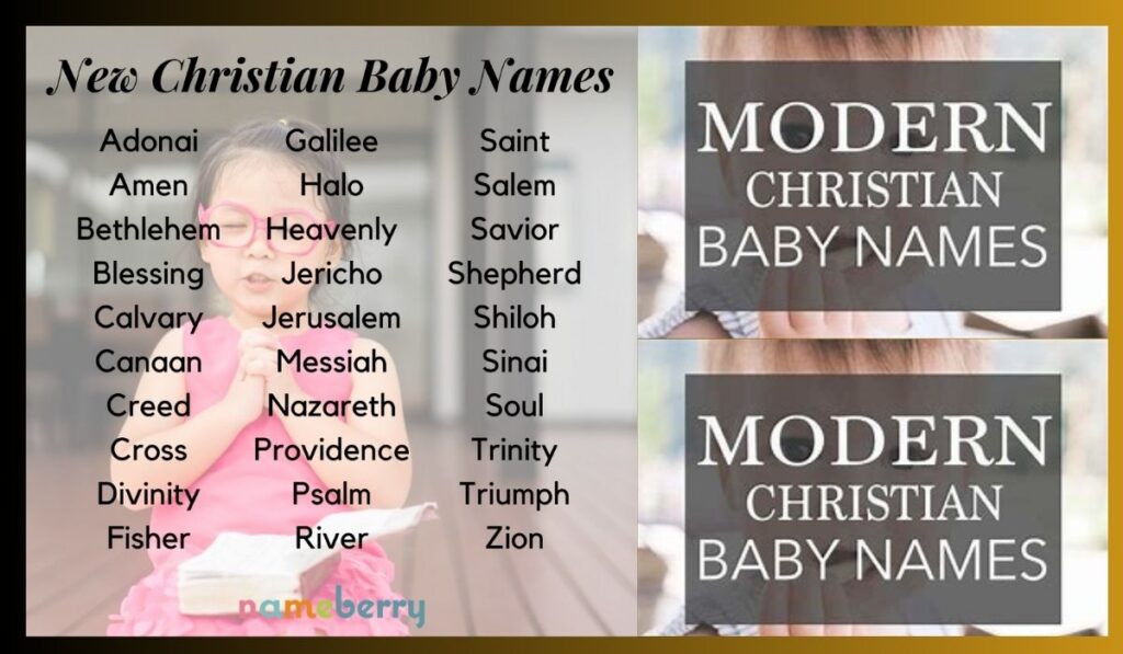 Modern Christian and English Names