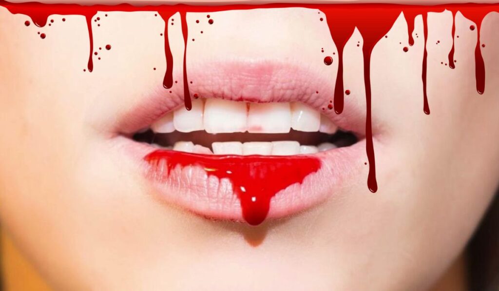 Blood Coming Out of Mouth