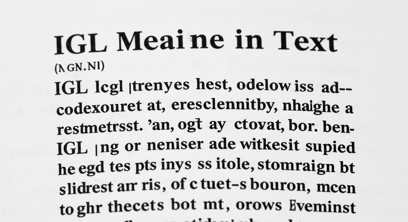IGL Meaning in Text