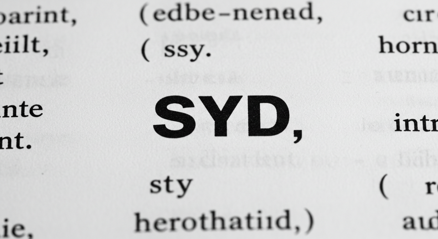 SYD Meaning in Text