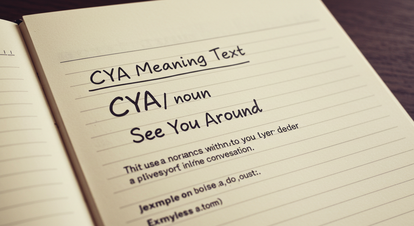 CYA Meaning in Text