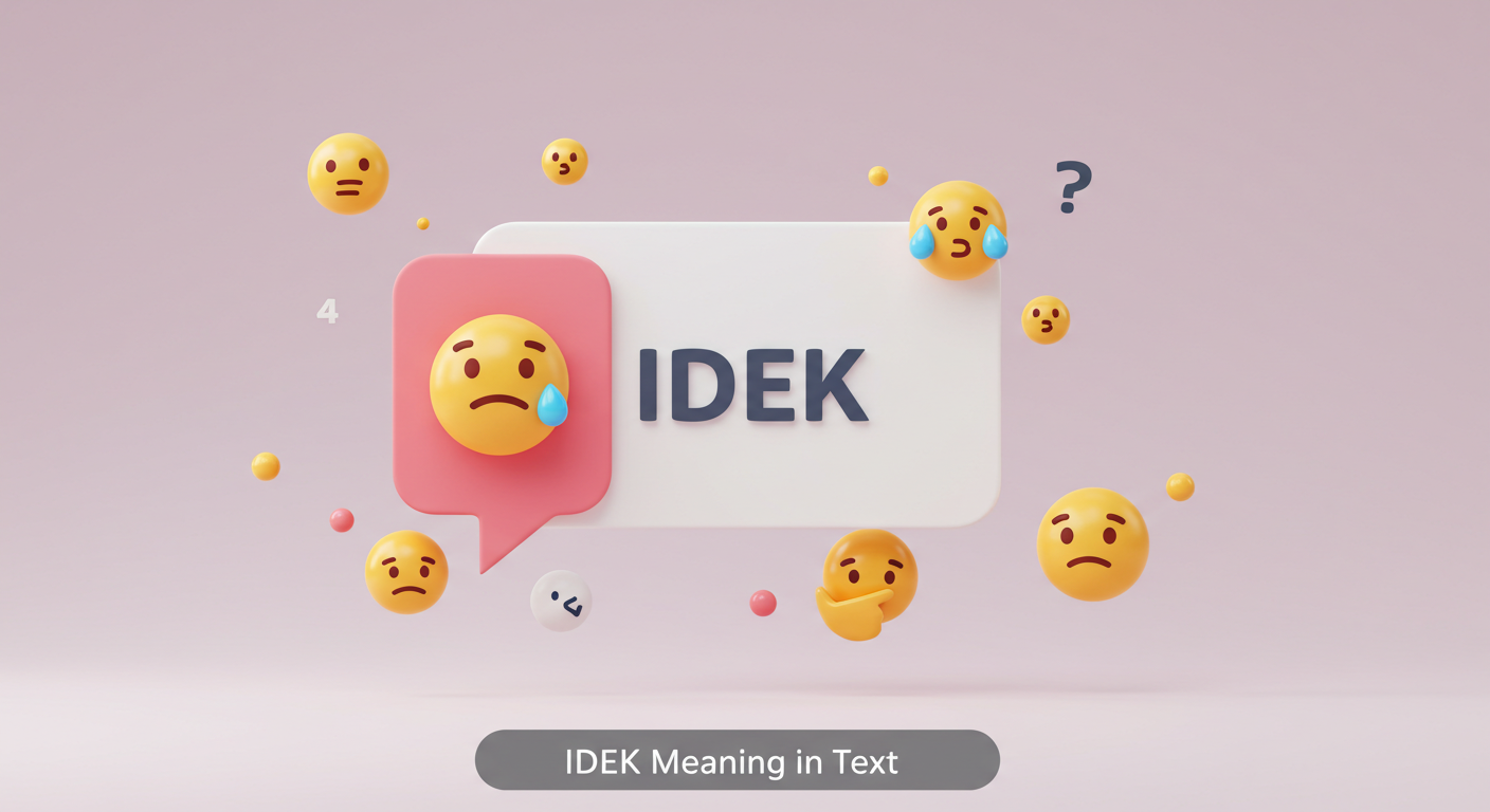 IDEK Meaning in Text