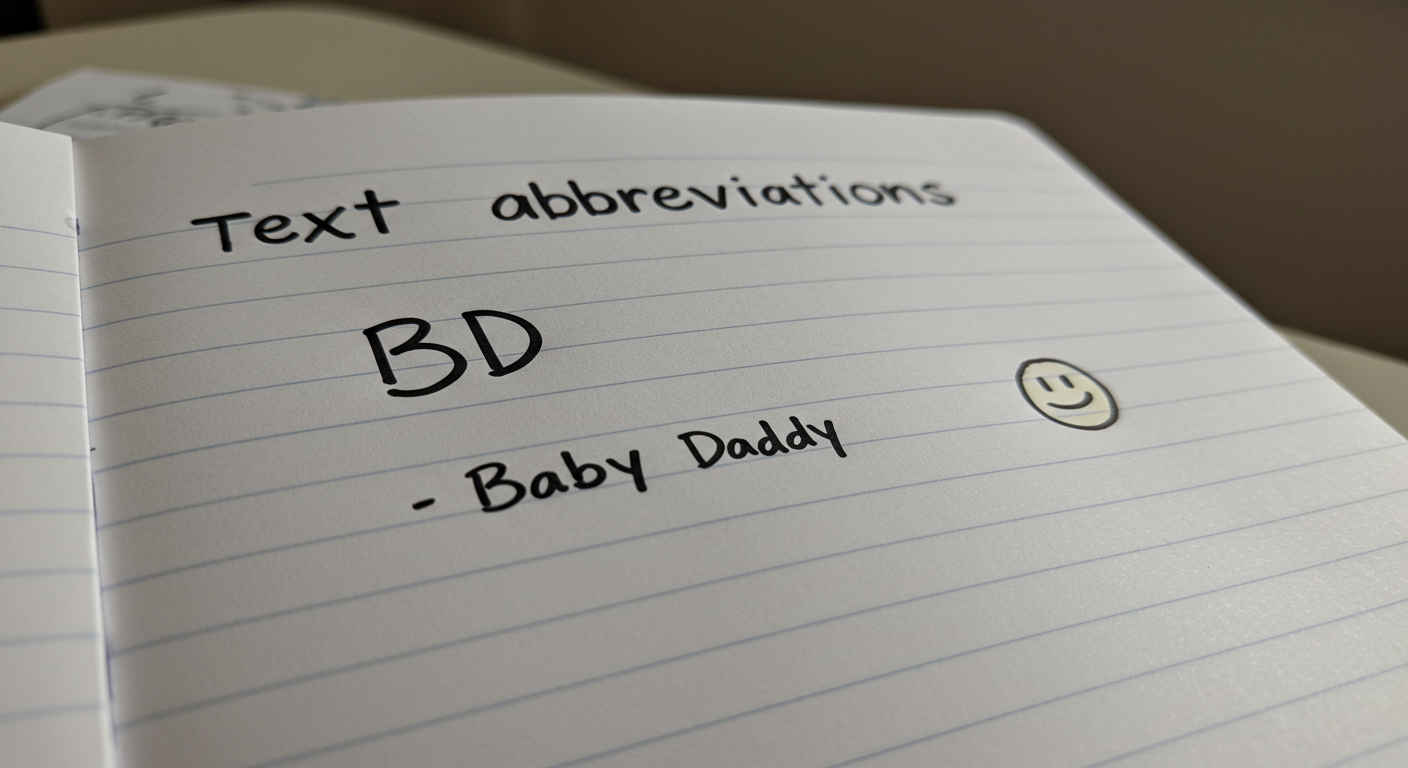 BD Meaning in Text